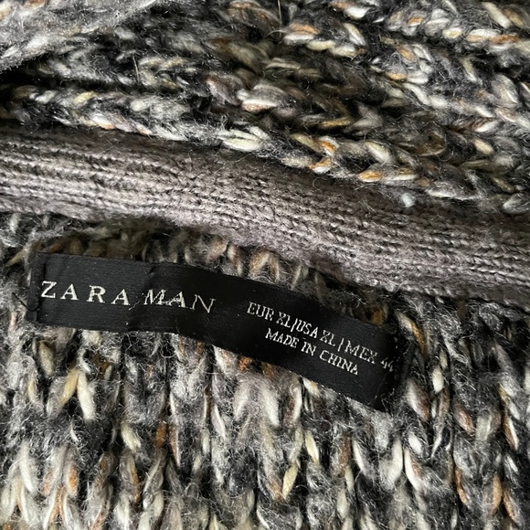 Grey knit Zara cardigan - Picture 3 of 3
